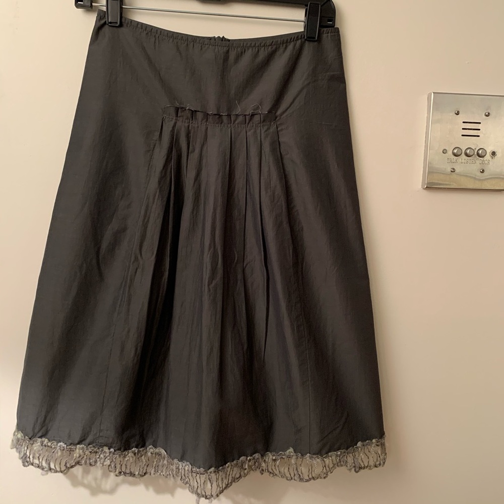 Anthropologie Boho Grey Skirt